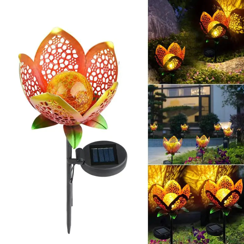 Waterproof Solar Flower Garden Lights for Outdoor Decor
